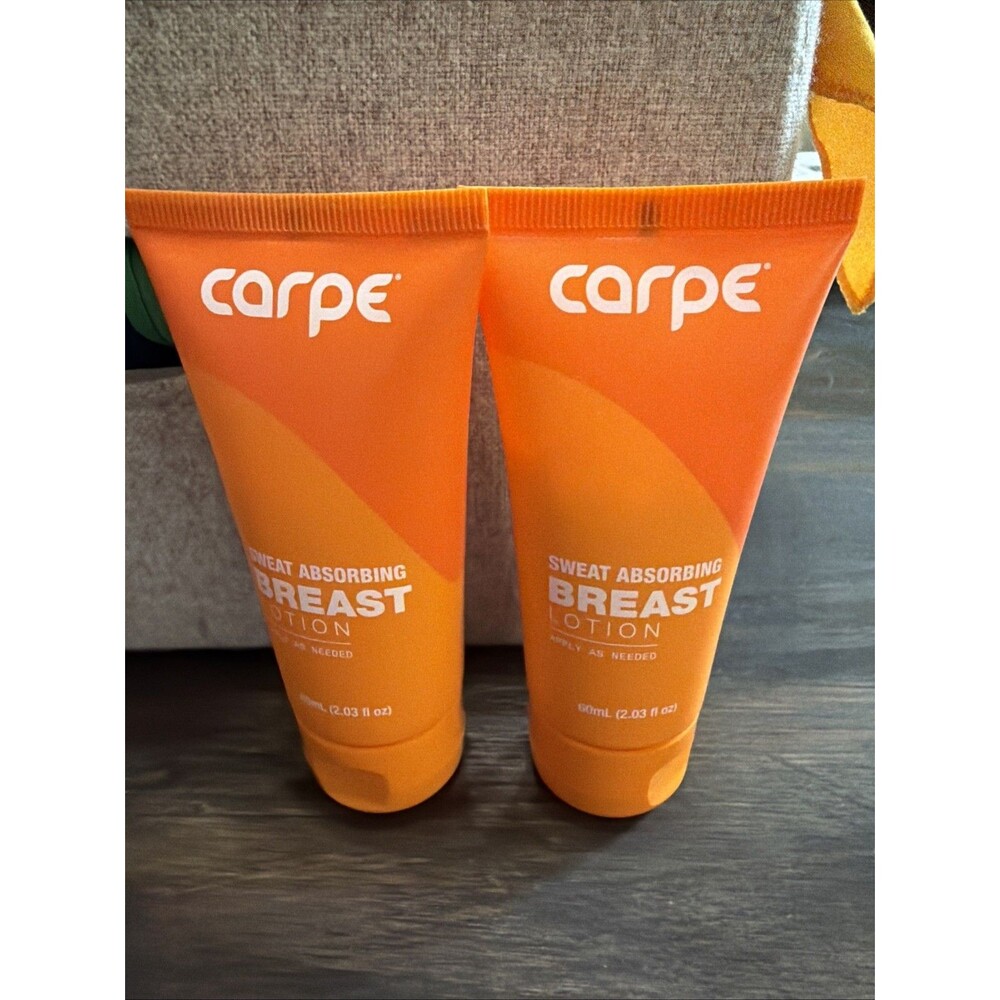 2 Tubes - Carpe Sweat Absorbing Breast Lotion, 2 x 2.03 oz Tubes